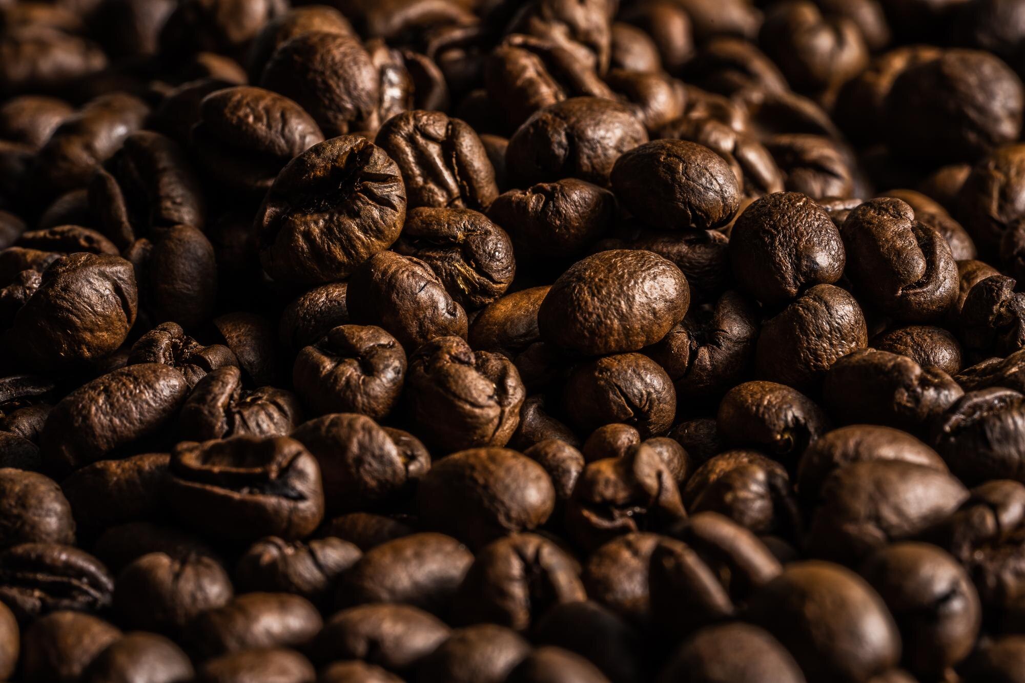 Detalle de granos de café